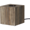 Lampfot E27 | 9cm | kub brun